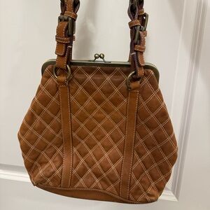 Vintage HYPE Quilted Tan Leather Bag